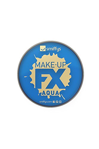 A circular container of Smiffys royal blue aqua face and body paint.