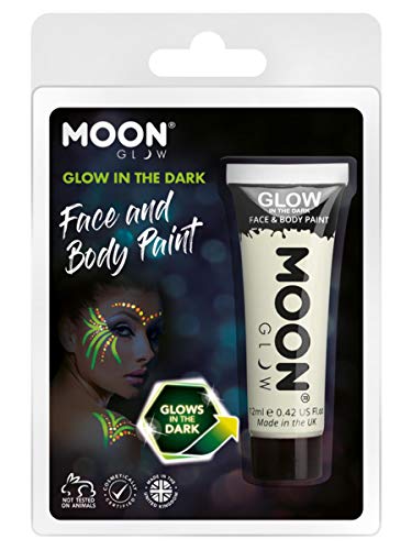 Clear tube of Smiffys Moon Glow glow-in-the-dark face and body paint.