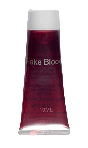 A 10ml squeeze tube of red fake blood with a white cap.