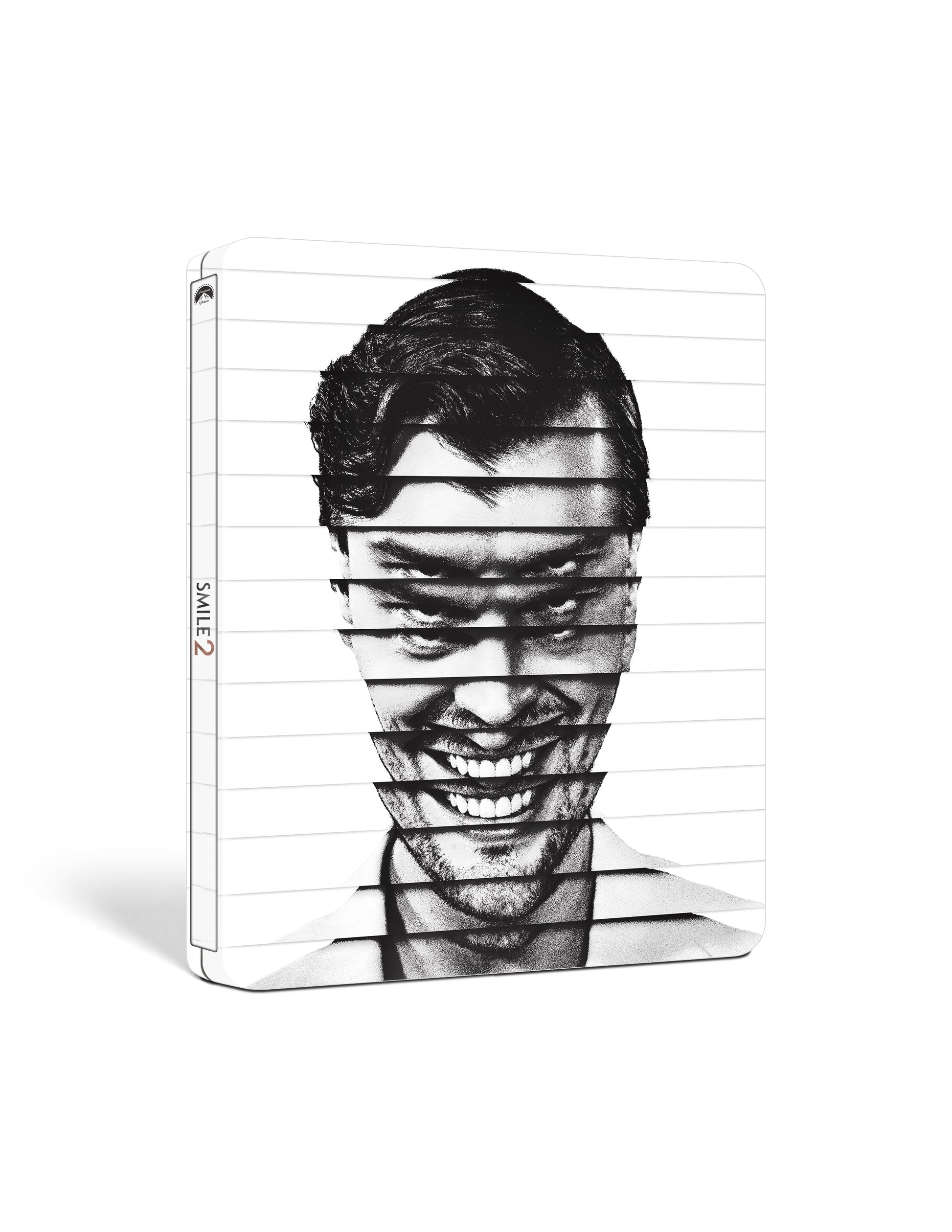 SteelBook case for "Smile 2" with a distorted, smiling face image.