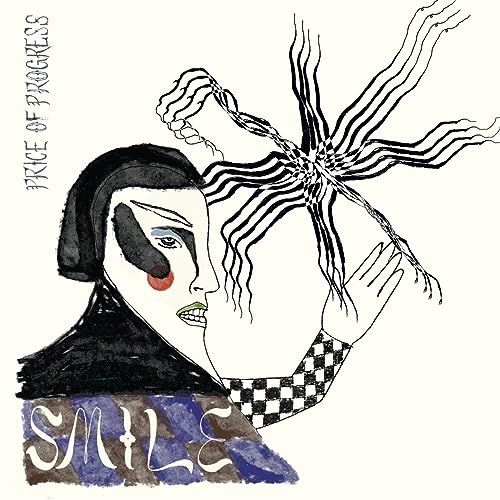 Stylized illustration of a person with a checkered sleeve reaching toward abstract wavy lines.