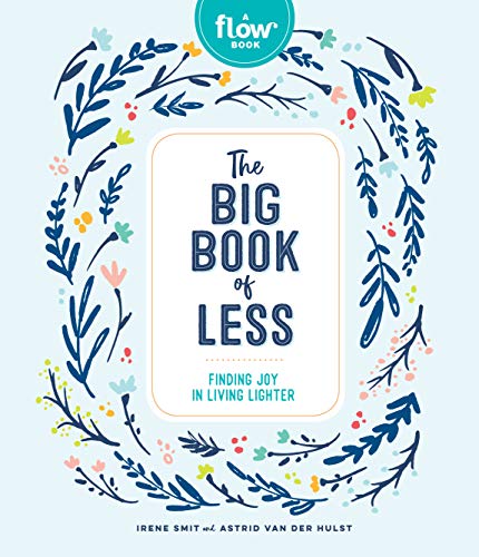 Book cover with floral frame and bold text: "The Big Book of Less".