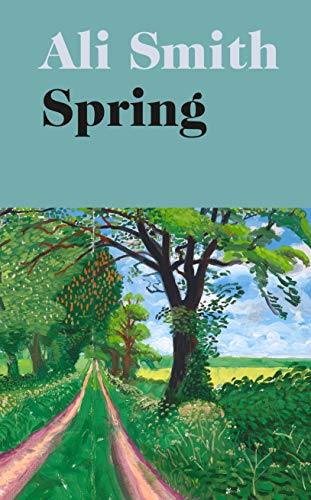Book cover with author's name, title, and a vibrant landscape painting of a green path.