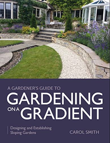 Book cover: terraced garden with stone steps and lush plants.