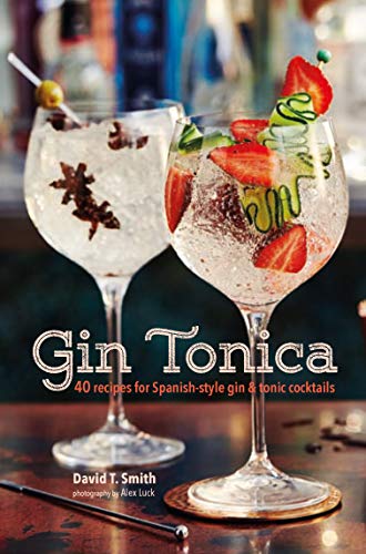 Book cover featuring two garnished gin and tonic cocktails.