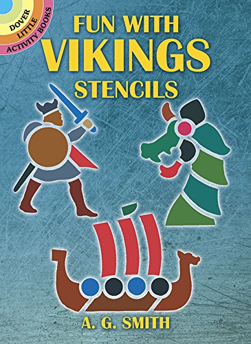 Book cover featuring Viking illustrations and a longship stencil design.