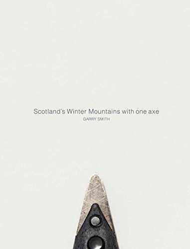 Book cover: ice axe tip pointing up, title "Scotland's Winter Mountains".