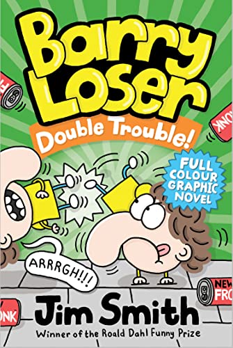 Book cover: Cartoon boy struggling with a robotic arm, titled "Barry Loser.