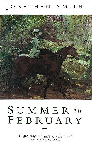 Book cover: woman on horseback in a lush, painted landscape.