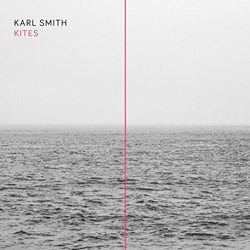 Album cover featuring a black and white ocean scene bisected by a vertical pink line.