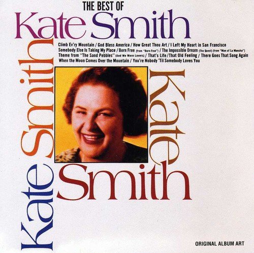 CD cover for Kate Smith’s “The Best Of” album, featuring her portrait.