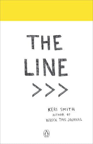 White book cover with a yellow top band and hand-drawn black text.