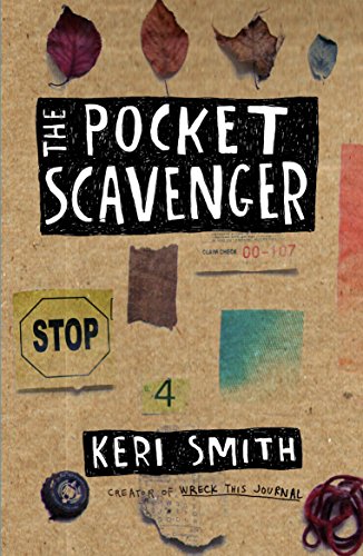 Book cover: "The Pocket Scavenger" by Keri Smith, with collage elements.