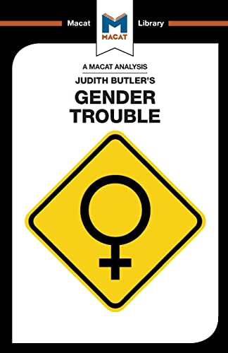 Book cover for “Gender Trouble” featuring a yellow warning sign with a female symbol.