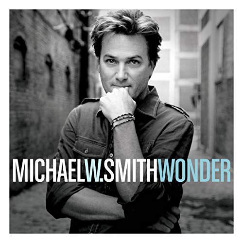 Black and white portrait of Michael W. Smith, album cover for "Wonder".