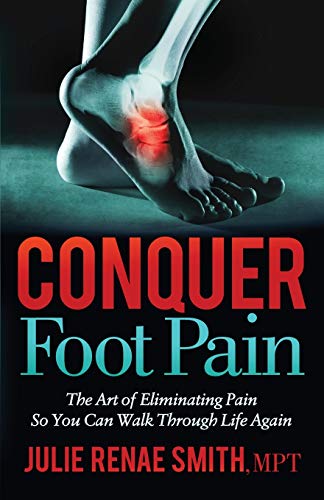 Book cover depicting a foot with highlighted pain area and red title text.