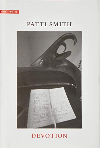 Book cover: "Devotion" by Patti Smith, featuring a dark, artistic photograph.
