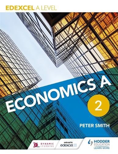 Economics A Level textbook cover with modern building imagery.