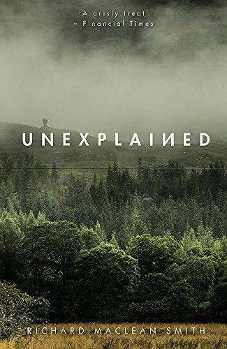 Book cover with misty landscape and large white text reading "UNEXPLAINED".