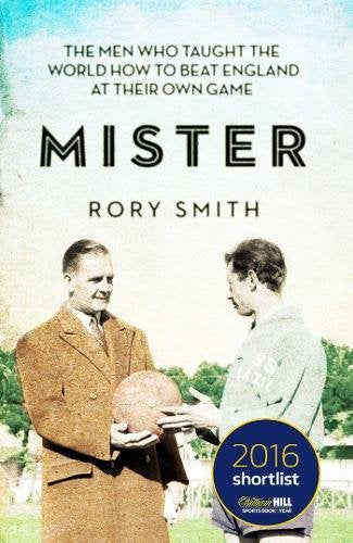 Book cover featuring two men with a rugby ball, titled "Mister.