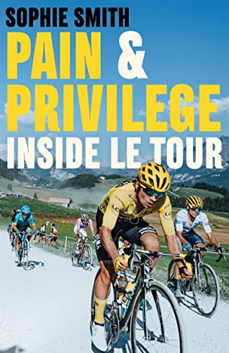 Book cover: cyclists racing uphill in the Tour de France.