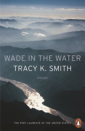 Book cover: “Wade in the Water” by Tracy K. Smith, with mountain landscape.