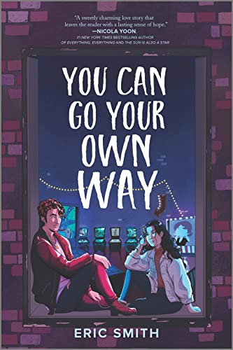 Book cover: two young people with gaming consoles, dark blue background.