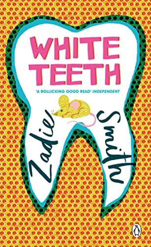 Book cover for "White Teeth" by Zadie Smith, featuring a tooth illustration.