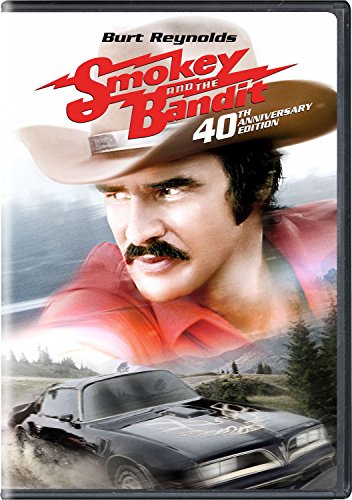 Smokey and the Bandit" DVD cover featuring Burt Reynolds and a black Trans Am.