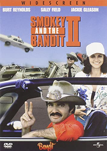 Smokey and the Bandit II" DVD cover featuring Burt Reynolds and Sally Field.