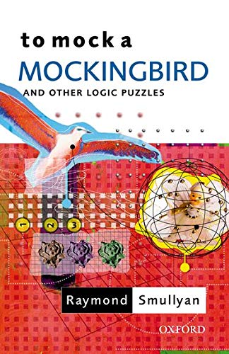Book cover for To Mock a Mockingbird by Raymond Smullyan featuring abstract graphic art.