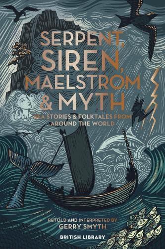Book cover illustration featuring a boat, sea creatures, and waves in a stylized style.