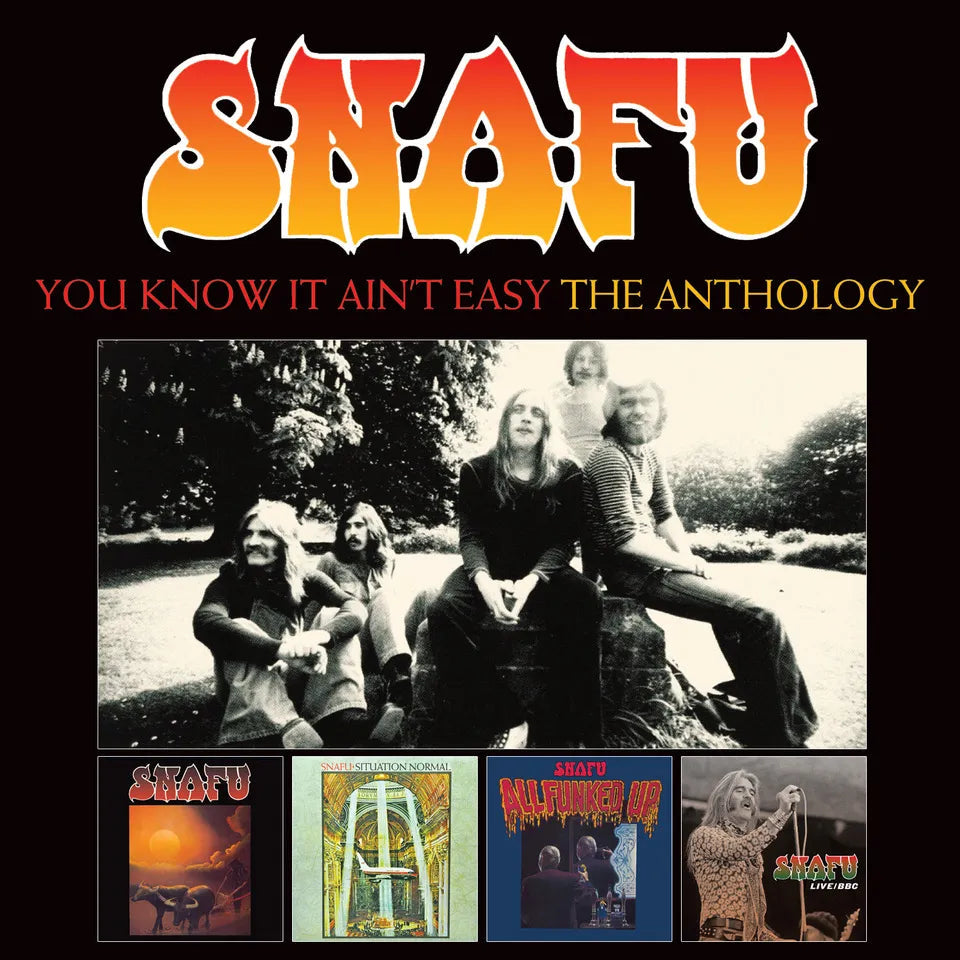 CD cover for Snafu'L anthologyLB anthology featuring a band photo and album art.