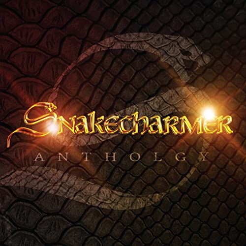 CD cover with a coiled snake and golden "Snakecharmer Anthology" text.