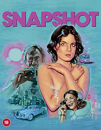Blu-ray cover art featuring a man with a camera, a woman, and a car.