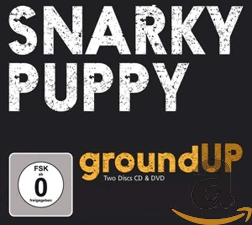 Snarky Puppy “groundUP” CD cover with band name and rating logo.