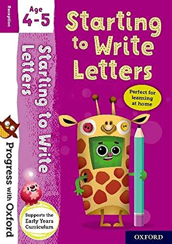 Progress with Oxford" workbook, "Starting to Write Letters" for ages 4-5.