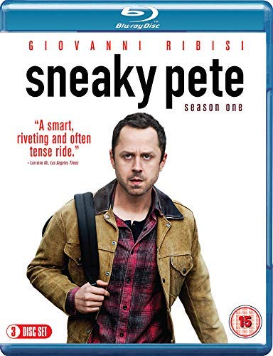 Blu-ray cover for Sneaky Pete Season One featuring lead actor Giovanni Ribisi.