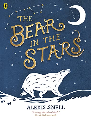 Book cover: navy blue with a polar bear, moon, and stars.