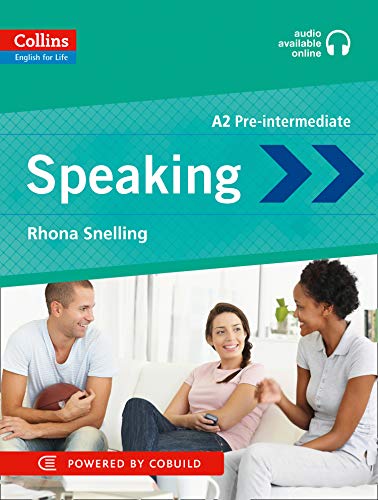 Collins English for Life: Speaking A2 textbook cover with people talking.