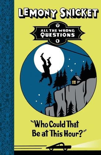 Book cover: silhouette falling near trees, moon, and a small house.