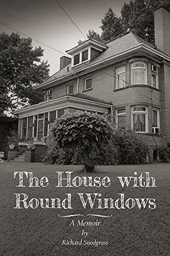 Brick house with round windows, book cover for “The House with Round Windows.”