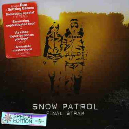 Snow Patrol “Final Straw” CD cover with figures in gas masks.