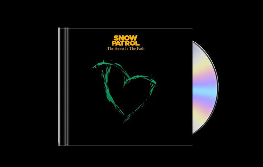Snow Patrol CD, black cover with a green heart-shaped design.