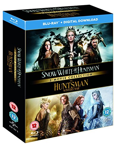 Blu-ray cover art featuring characters from Snow White and the Huntsman and Winter's War.