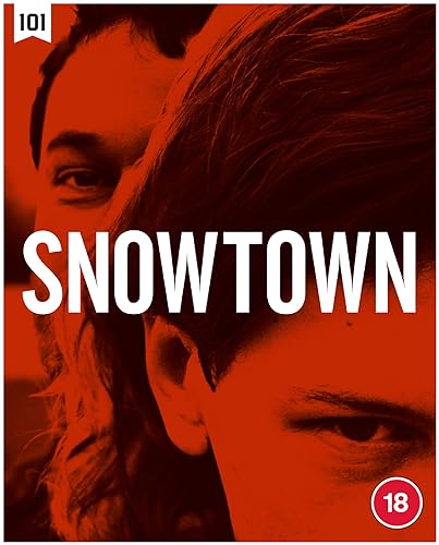 Snowtown Blu-ray cover featuring close-ups of two men’s faces, red background.
