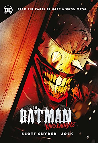 Comic book cover featuring a menacing, Joker-inspired Batman with sharp teeth.
