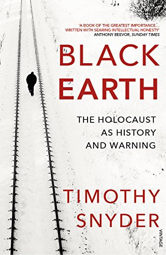 Book cover: "Black Earth" by Timothy Snyder, with barbed wire imagery.