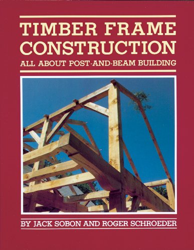 Book cover depicting a timber frame structure under a blue sky.