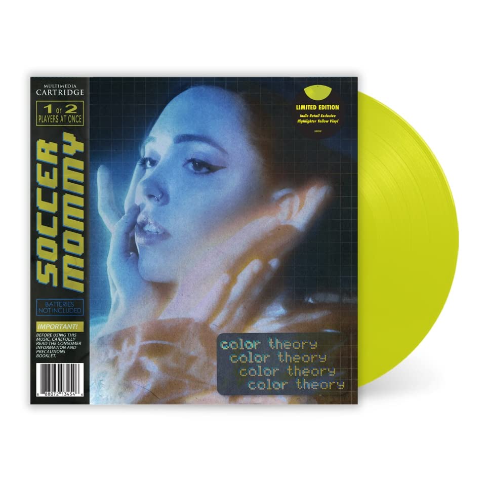 Yellow vinyl record for Soccer Mommy’s “Color Theory” with portrait cover.